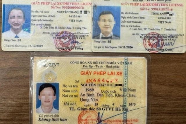 Các GPLX ô tô phân hạng cũ bị mất khi xin cấp lại cần đúng với hạng mới tương ứng