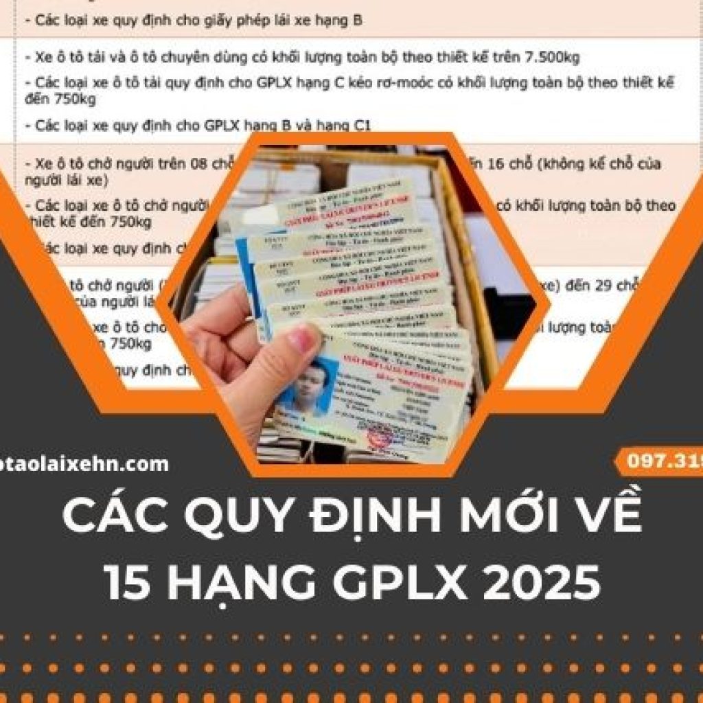 Quy Định Mới Về 15 Hạng GPLX 2026 Có Gì Thay Đổi?