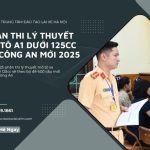 Phần Thi Lý Thuyết Mô Tô A1 Dưới 125cc Bộ Công An Mới Nhất 2026