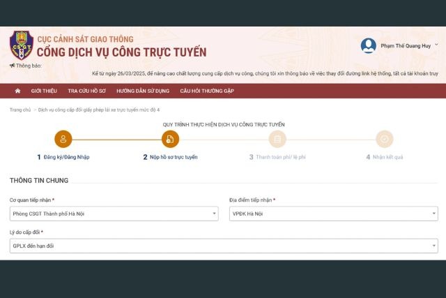 Chọn phòng CSGT nơi bạn cư trú