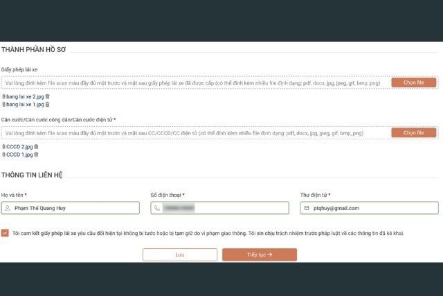 Chọn loại bằng muốn đổi sang
